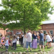 Aktiviteter i gårdspladsen